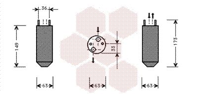 VAN WEZEL Kuivati,kliimaseade 8100D022